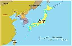 Japan free vector map