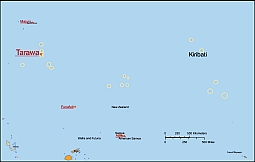 Kiribati free vector map