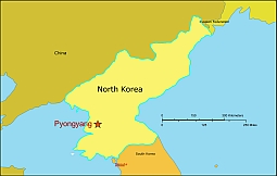 North Korea free vector map