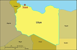 Lybia free vector map