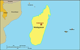 Madagascar free vector map