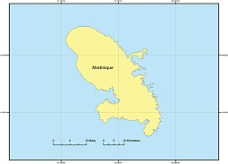 Martinique free vector map