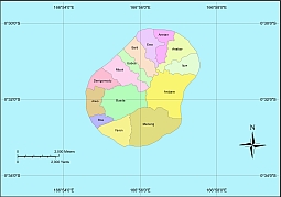 Your-Vector-Maps.com Administrative divisions of Nauru