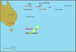 Newzealand free vector map