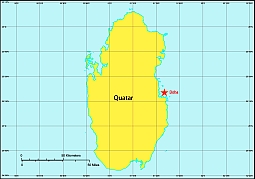 Quatar free vector map