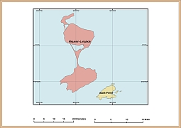 Saint Pierre et Miquelon vector map