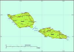 Subdivision map of Samoa