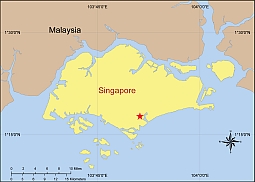Singapore free vector map