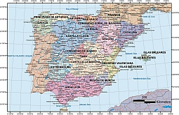Your-Vector-Maps.com Detailed map of Spain