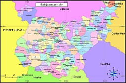 Municipalities in the province of Badajoz