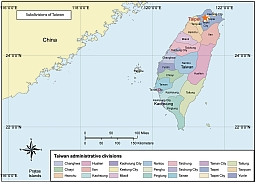 Your-Vector-Maps.com Subdivision map of Taiwan