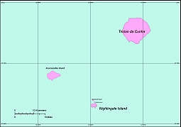 Tristan de Cunha free vector map