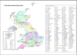 Your-Vector-Maps.com Administrative areas of United Kingdom