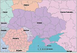 Your-Vector-Maps.com Ukraine and neighborhood countries vector map