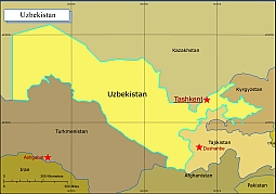 Uzbekistan free vector map