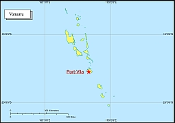 Vanuatu free vector map