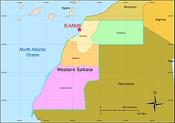 Your-Vector-Maps.com Western Sahara free map