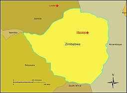 Zimbabwe free vector map
