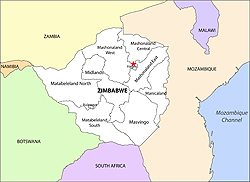 Zimbabwe vector map