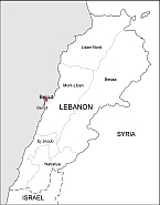 Your-Vector-Maps.com Lebanon free vector map