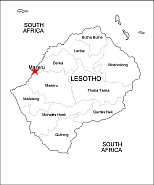 Lesotho free vector map