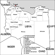Libya free vector map