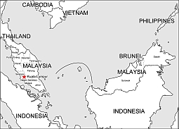 Malaysia free vector map