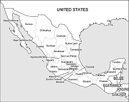 Mexico free vector map