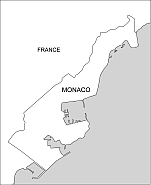 Monaco free vector map