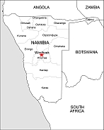 Namibia free vector map