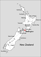 New-Zeeland free vector map