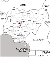 Nigeria free vector map