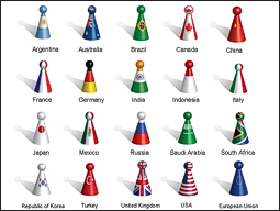 G20 country flag-figure. Ai zip file 6 MB. Png figure size: 160 x 310 pixel.