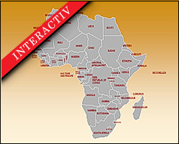 Your-Vector-Maps.com Interactiv powerpoint presentation from Africa.53 slides. Flag and country outline included