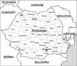 Your-Vector-Maps.com Romania free vector map
