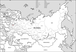 Russia free vector map