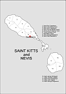Your-Vector-Maps.com Saint Kitts and Nevis free vector map