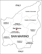San Marino free vector map