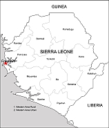 Sierra Leone free vector map