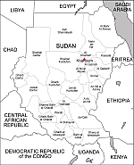 Sudan free vector map