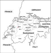 Switzerland free vector map