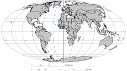 Free oval world map