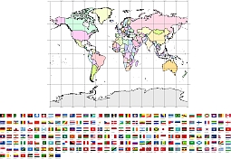 Your-Vector-Maps.com World countries and flags $20