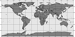 Your-Vector-Maps.com Grayscale world map. Plate carreé prejection.