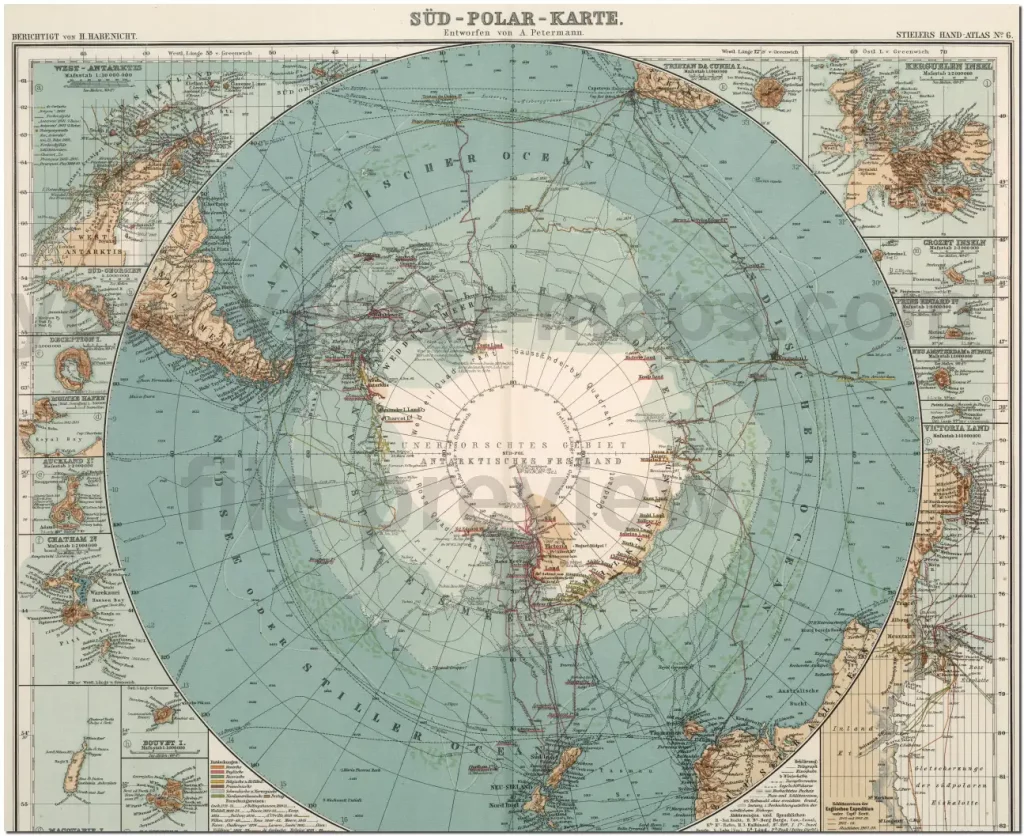 South Pole map 1911