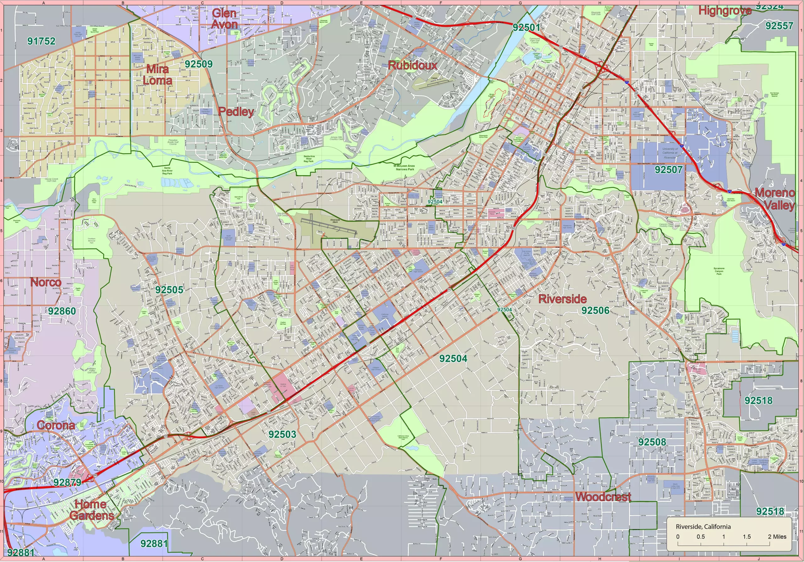 US-CA-Riverside-map