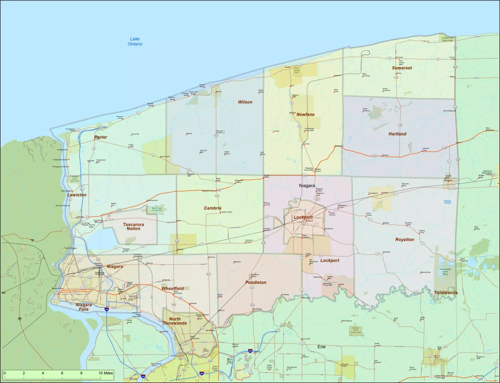 US-NY-Niagara-county-map