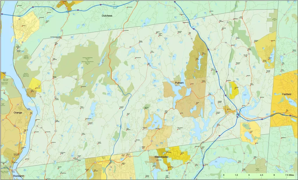 US-NY-Putnam-county-map
