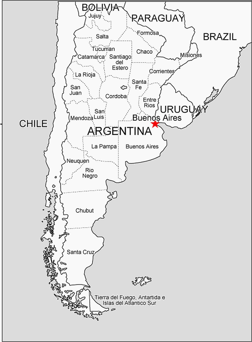 Argentina free vector map