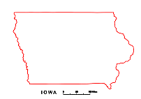 Your-Vector-Maps.com Iowa State free map